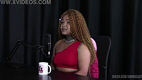 compilation of black duquesa and tifany rocha in sheer red swing