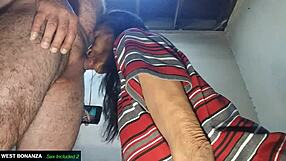 Lupita's second blowjob with face fucking for cum