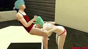 Vegeta Watches Bulma's Double Anal Ntr Video