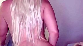 Hey, check out this blonde with huge oiled tits twerking her big ass!