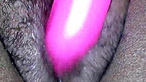 Miss Chocolate Squirting with Dildo