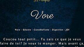 Big women eating men up in French audio porn