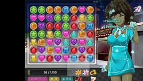 Uncensored huniepop sex scenes compilation with cute girls