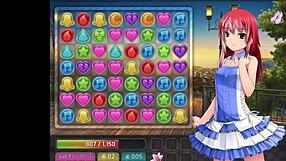 Uncensored huniepop sex scenes compilation with cute girls