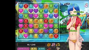 Uncensored huniepop sex scenes compilation with cute girls