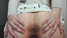 ashley alban fingers her ass in pov masturbation