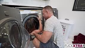 Small petite sweet girl gets overpowered by a massive cock every time