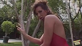 amazing milf in red stockings gets hardcore double penetration in fantastic foursome