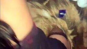 Asian SLUT in beautiful lingerie SCREAMS from a BIG COCK like a hungry