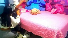 Latina amateur discusses anal discomfort in casual conversation