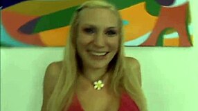 Blonde teen sucks Skylar Banx cock