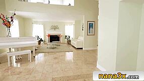 ultra-horny stepnana flaunts giant boobs to seduce with skill