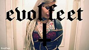 princess gets tied up for some foot attention