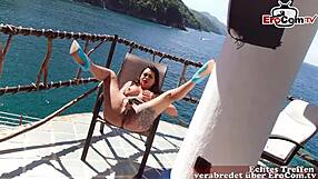 Latina MILF Squirt Outdoors with Dildo and Cum!