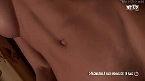 Cute Girl with Feathers Stripping in Libertinages Scene