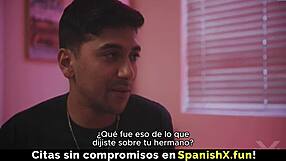 Hot Brunette with Hairy Pussy Teases in Spanish