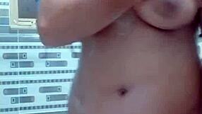 pakistani stepmom plays with dildo in bathroom anal scene