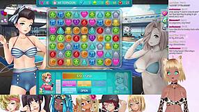 Vtuber lewdneko plays huniepop 2 double date part 4, featuring group interactions