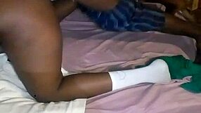 Ebony Chick Bent Over For Doggystyle Backshots And Cock!