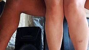 Sexy housewife rides her friend's big black cock hard in homemade video