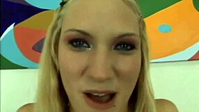 Blonde teen sucks Skylar Banx cock