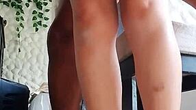 Sexy housewife rides her friend's big black cock hard in homemade video