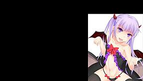 Aoba suzukaze in hentai blowjob and cumshot compilation