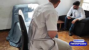 gay blowjob bareback wet encounter at gynecologist