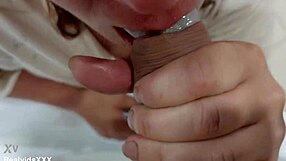 standing doggystyle fuck and blowjob with mature wife