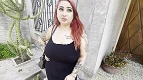 Passenger convinces Latina for intense creampie.