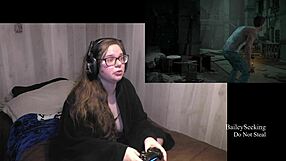 I am playing through until dawn part 5, encountering the brunette with tattoos in lingerie