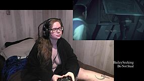 I am playing through until dawn part 5, encountering the brunette with tattoos in lingerie