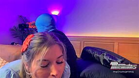 Snow bunny pawg eats cock after hard ass spanking!