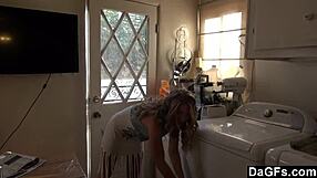 beautiful blonde returns from shop craving pov riding and masturbation