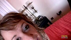 amateur couple fucks as small titty blonde rides monster cock in pov before facial