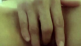 Skinny slutty girl gets her pussy worked hard in wild solo action.