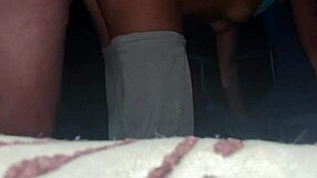 public fuck with bent over pussy sucking 😏