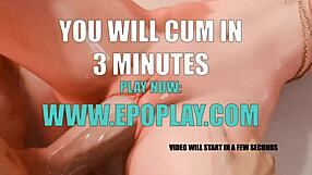 Intense riding on big black cock with monster size