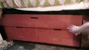 Wow, check out this kinky bdsm bed and cage setup with shaved hairless fun!