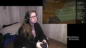 I am playing through until dawn part 5, encountering the brunette with tattoos in lingerie