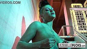 Jezebelle Bond Teases Seductively In Lingerie, Hiding Her Big Tits.