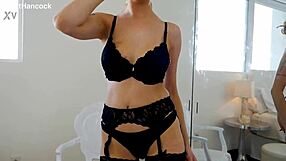 maxim law's huge cock gets no-hands pov blowjob and swallow