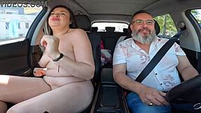 hey, Tais Daeva hitches a ride and drives the gas guy crazy