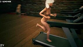 Girls Gym Workout Turns Into Intense Reality Voyeur Session.