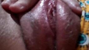 Close-Up of Wet Clit Rubbing and Intense Solo Cum