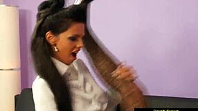 Sexy Gloryhole Lesbians Receive Bukkake in High Def