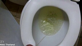 Ever seen Nikki Ladyboy dominate in a steamy toilet scene?