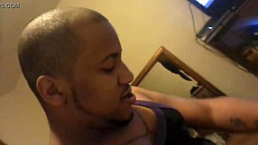 me and my older ebony shorty fucking hard with ass play and swallow action