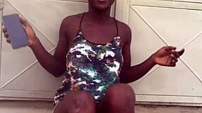 crazybitch kept twerking in clothes until she went naked