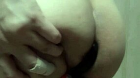 I Crave Inserting Huge Anal Plug in Cute Swimsuit Girl's Butt